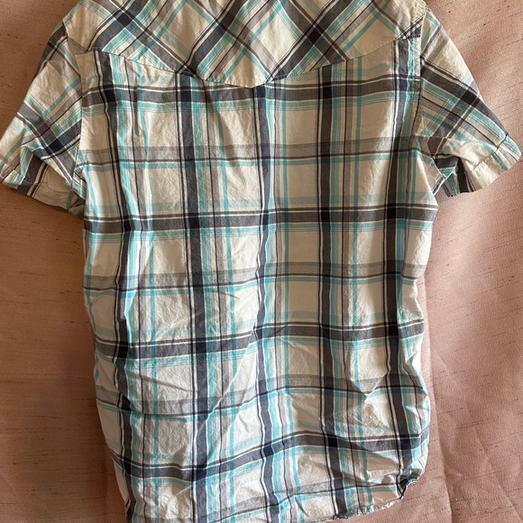 H&M L.O.G.G. Plaid Button Down Short Sleeve - Picture 2 of 3